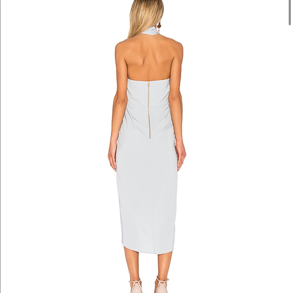 Shona joy knot halter dress- powder blue - Picture 2 of 4